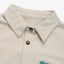 Perfee Pocketed Geometric Collared Neck Shacket - Korvel