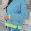 Sweatshirt à col rond rayé Perfee à manches longues
