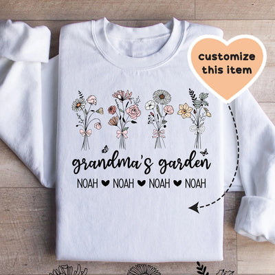 Sweatshirt personnalisé du jardin de grand-mère