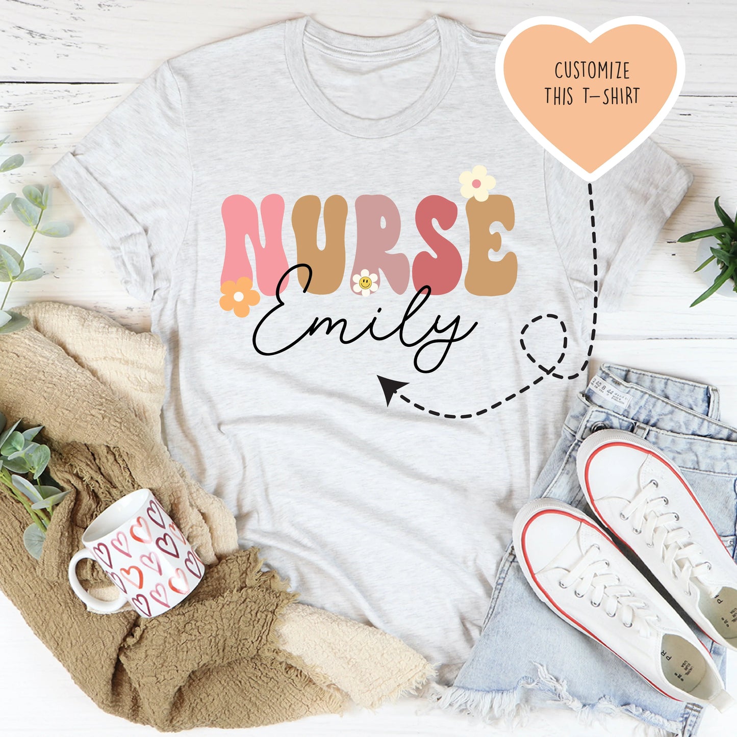 T-shirt d'infirmière personnalisé - Célébrez votre profession