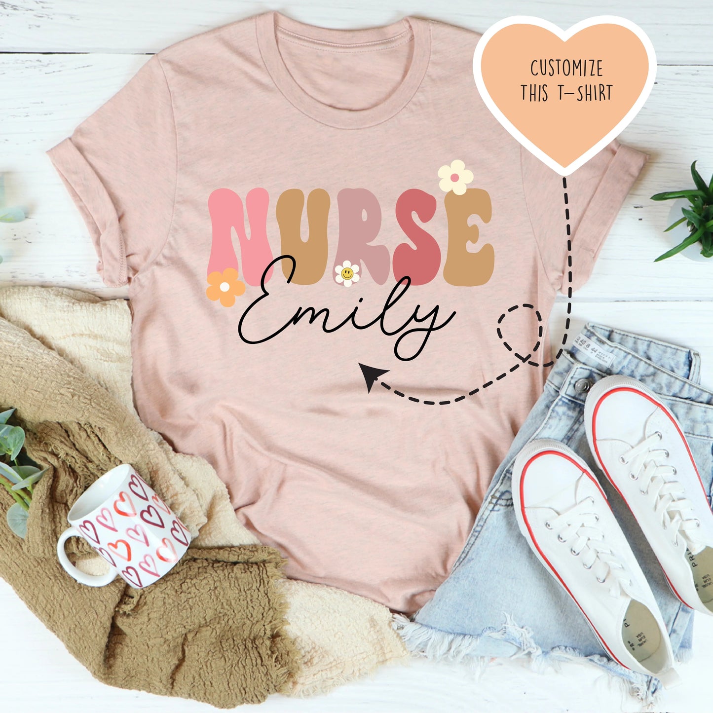 T-shirt d'infirmière personnalisé - Célébrez votre profession