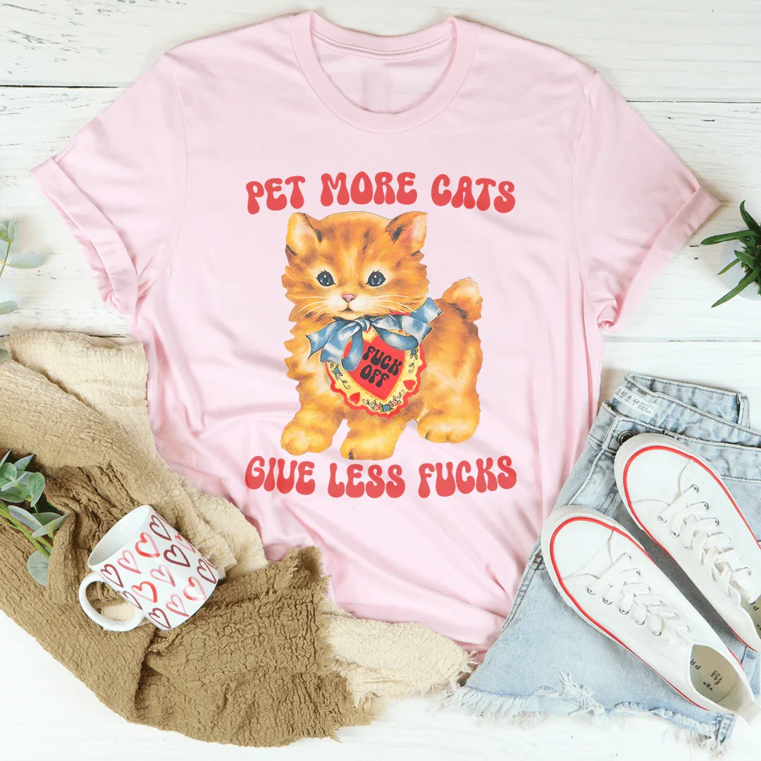 Camiseta "Acaricia más gatos"