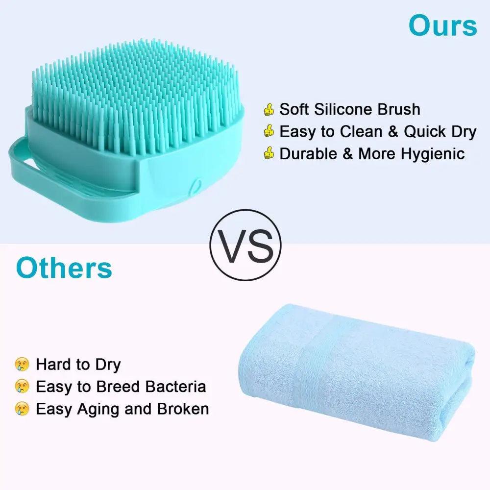 Premium Silicone Pet Bath Brush for Dogs and Cats