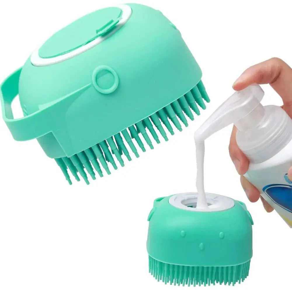 Premium Silicone Pet Bath Brush for Dogs and Cats