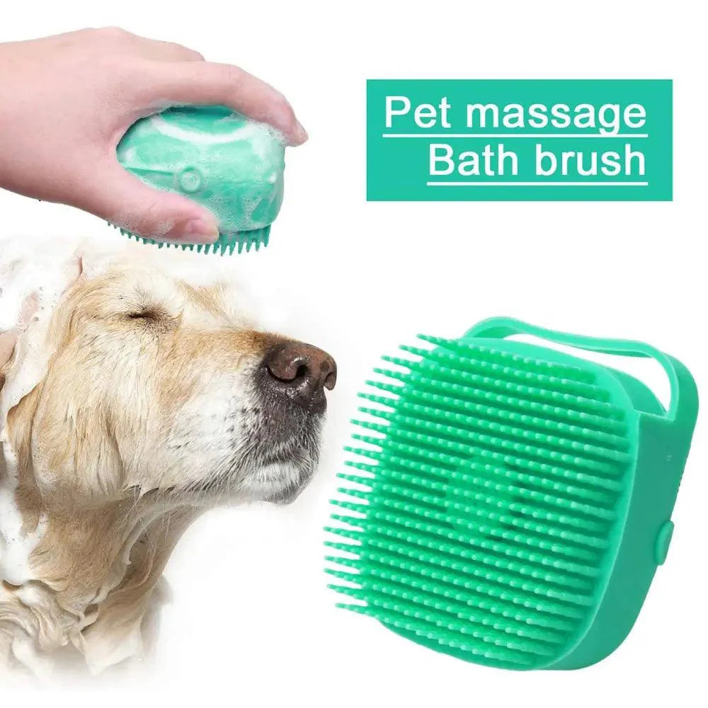 Premium Silicone Pet Bath Brush for Dogs and Cats