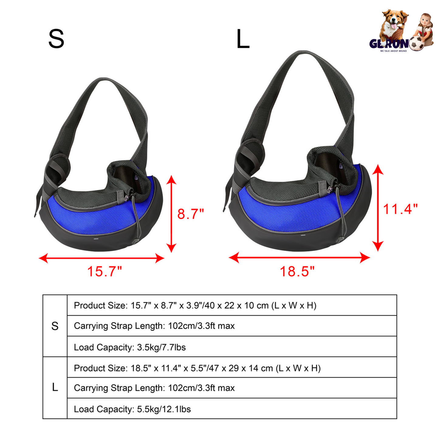 GBruno Pet Carrier for Dogs and Cats