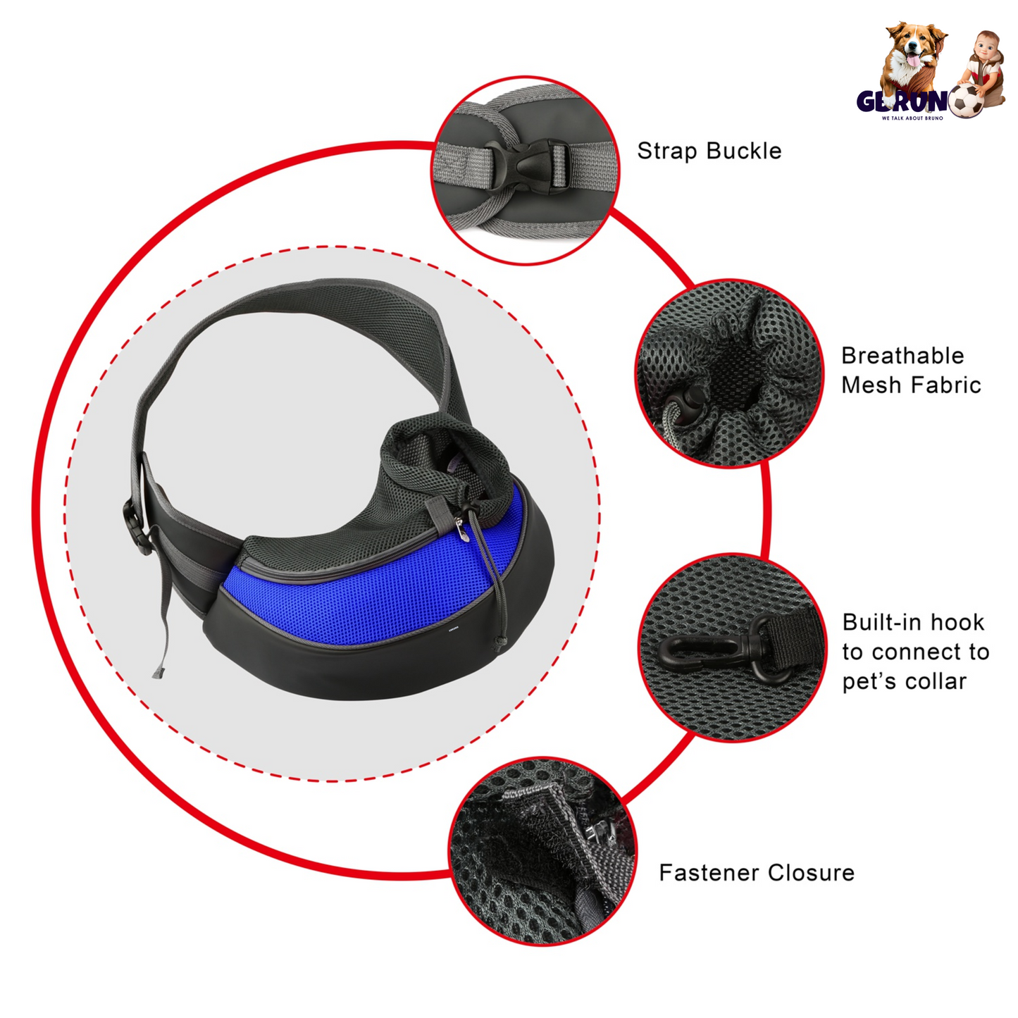 GBruno Pet Carrier for Dogs and Cats