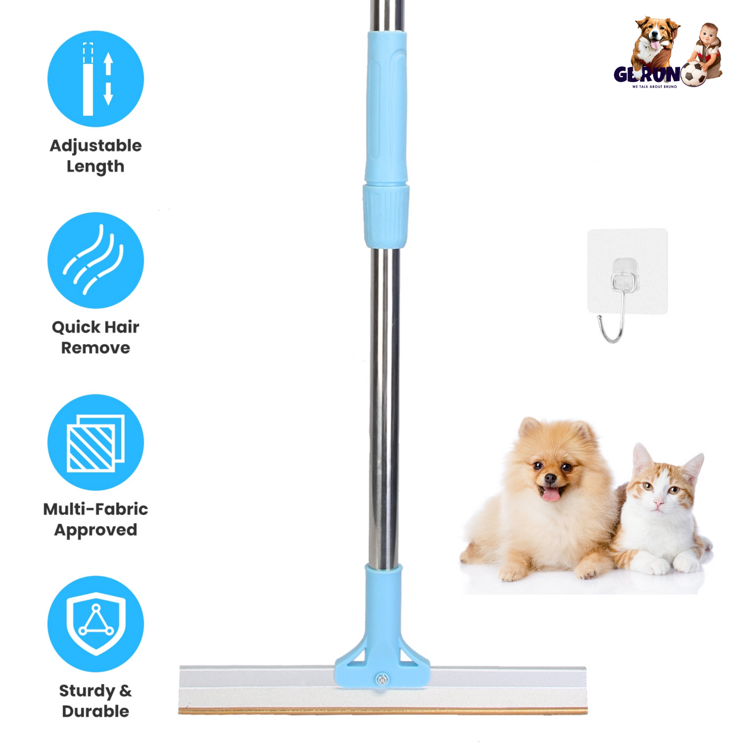 Rastrillo Premium para la Eliminación de Pelo de Mascotas GBruno