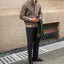 Chaqueta Bomber Con Cuello Alto