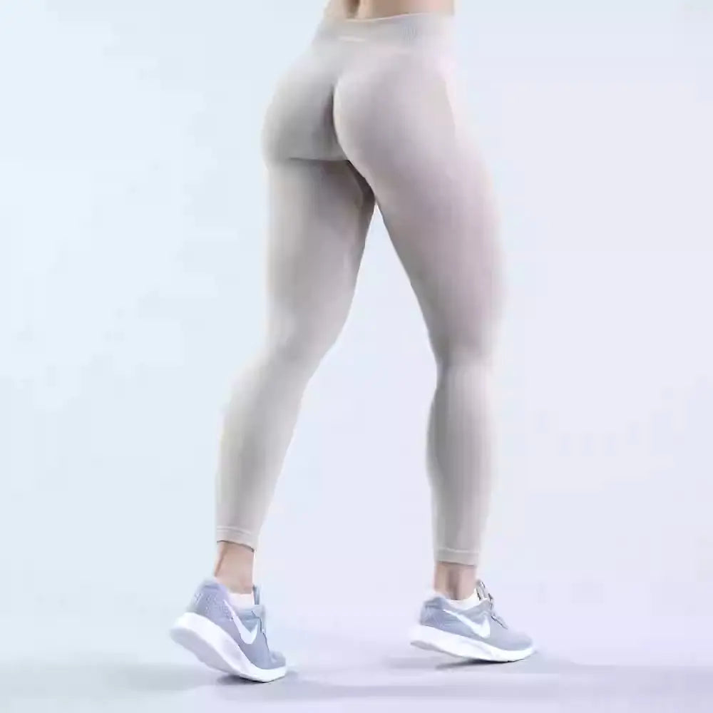 Pantalones de Yoga Sin Costuras de Cintura Baja en Tres Etapas