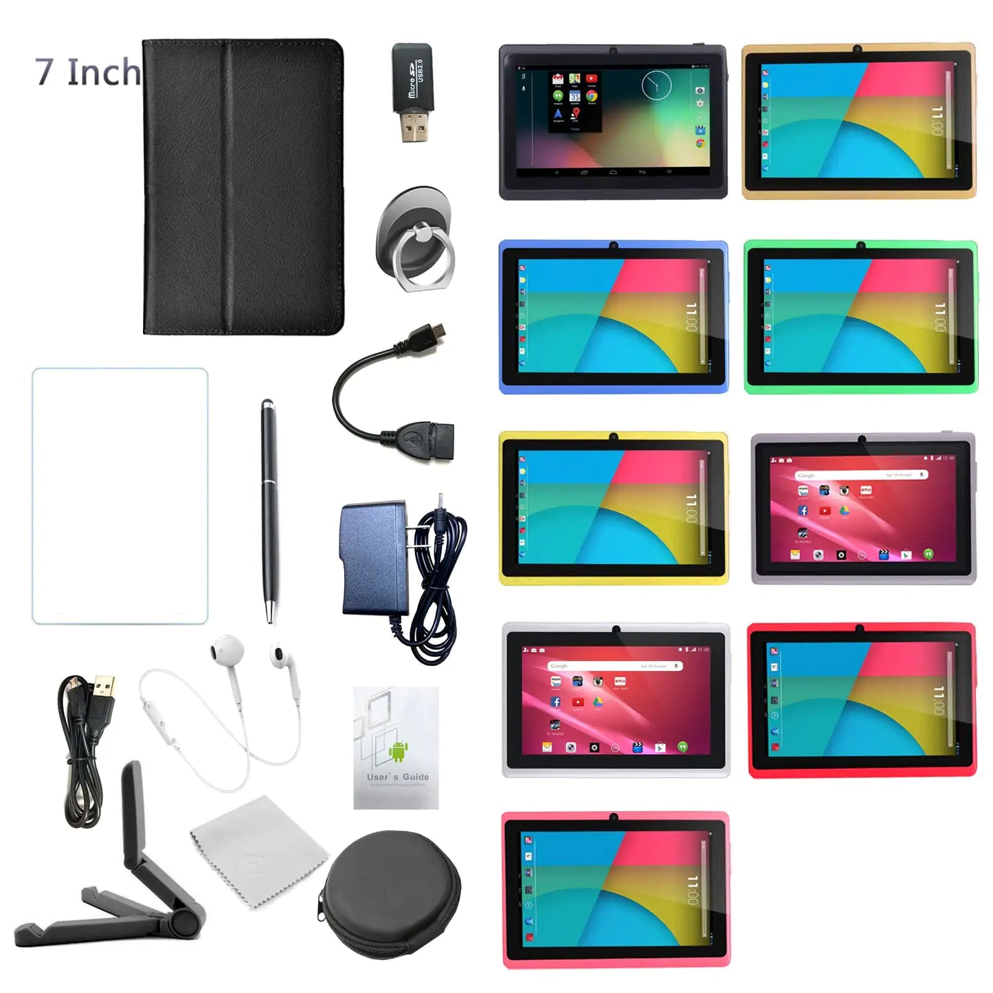 Ensemble de tablettes légères Smart View 7 pouces 10 en 1