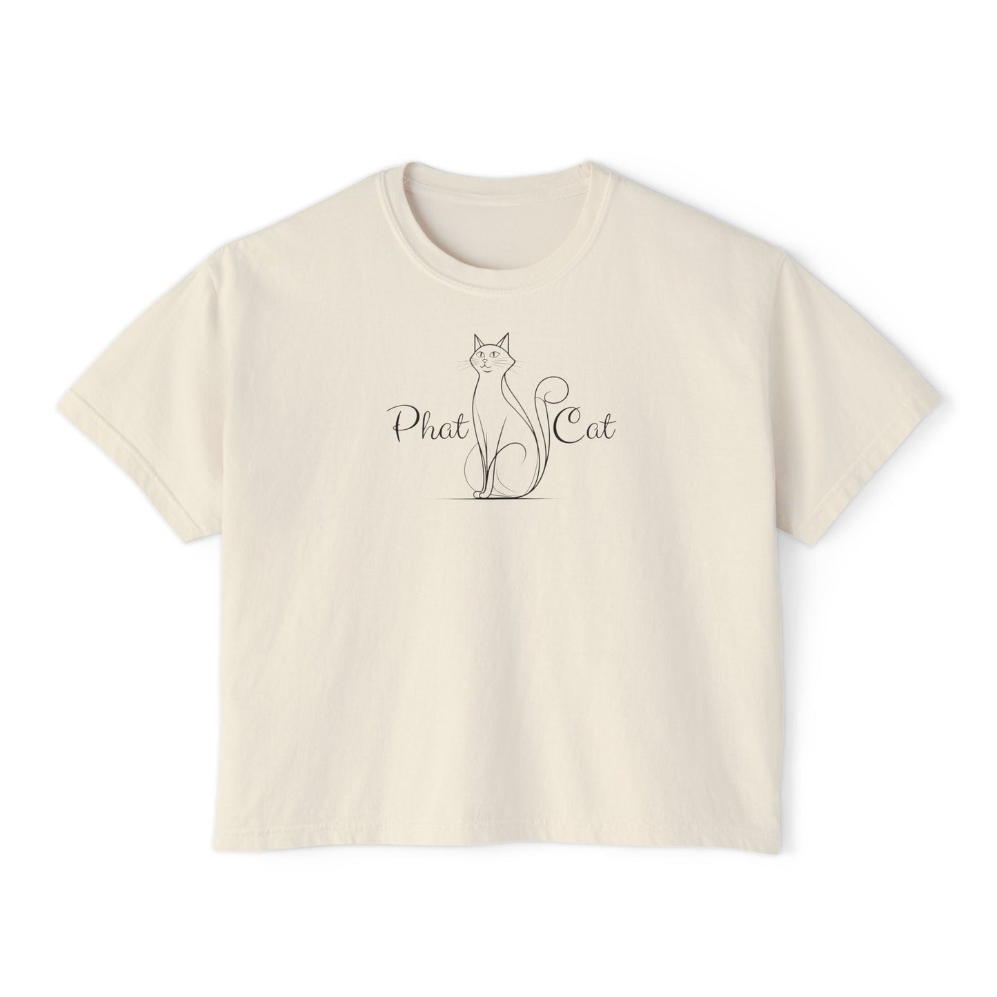 Phat Cat Women's Boxy Tee - Effortless Style & Comfort