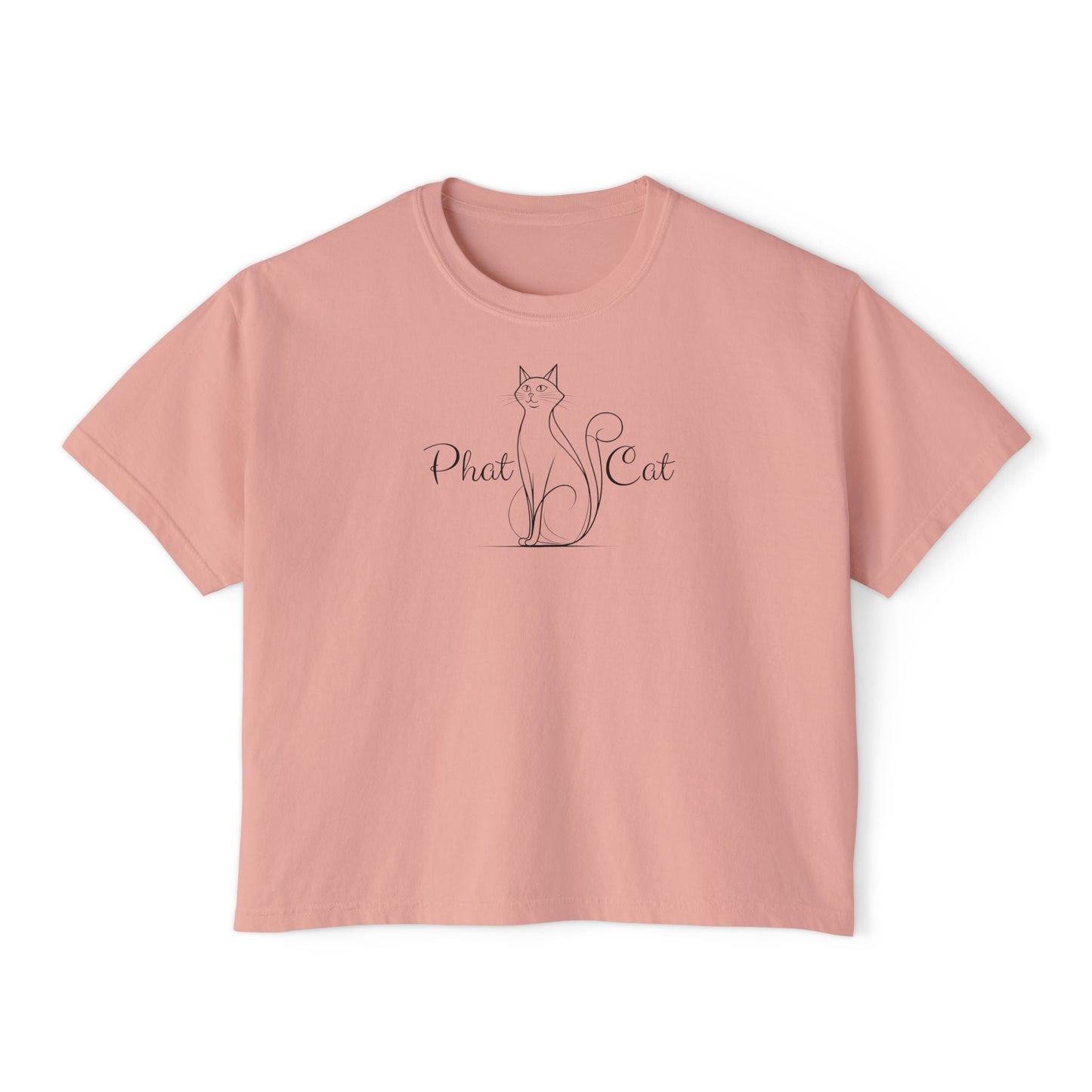 Phat Cat Women's Boxy Tee - Effortless Style & Comfort