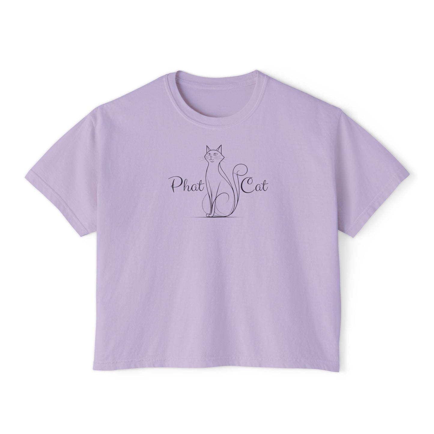 Phat Cat Women's Boxy Tee - Effortless Style & Comfort