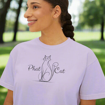 Phat Cat Camiseta Boxy para Mujer - Estilo y Comodidad Sin Esfuerzo