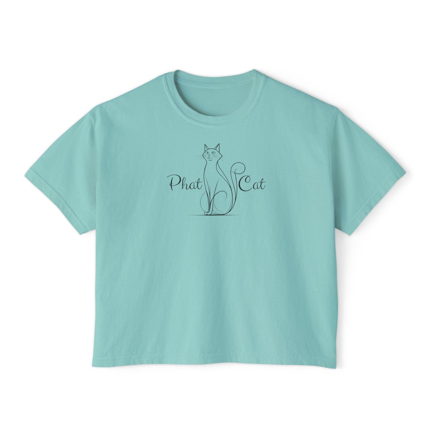 Phat Cat Women's Boxy Tee - Effortless Style & Comfort