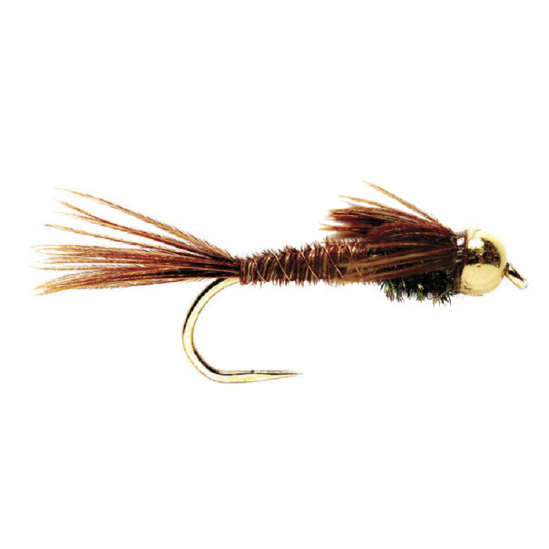Premium Barbless Bead Head Pheasant Tail Nymphs - 12 Pack, Size 14 - Korvel