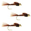 Premium Barbless Pheasant Tail Nymphs - 3 Pack, Size 18 - Korvel
