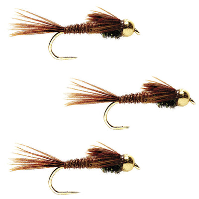 Premium Barbless Pheasant Tail Nymphs - 3 Pack, Size 18 - Korvel