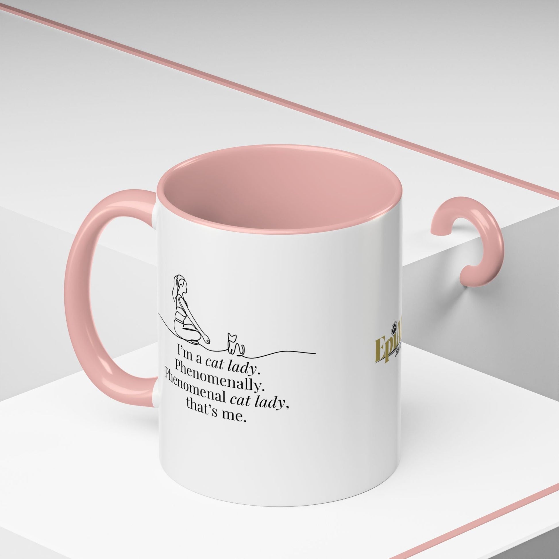 Charming Cat Lover's Accent Mug - Ideal Gift for Feline Fans - Korvel