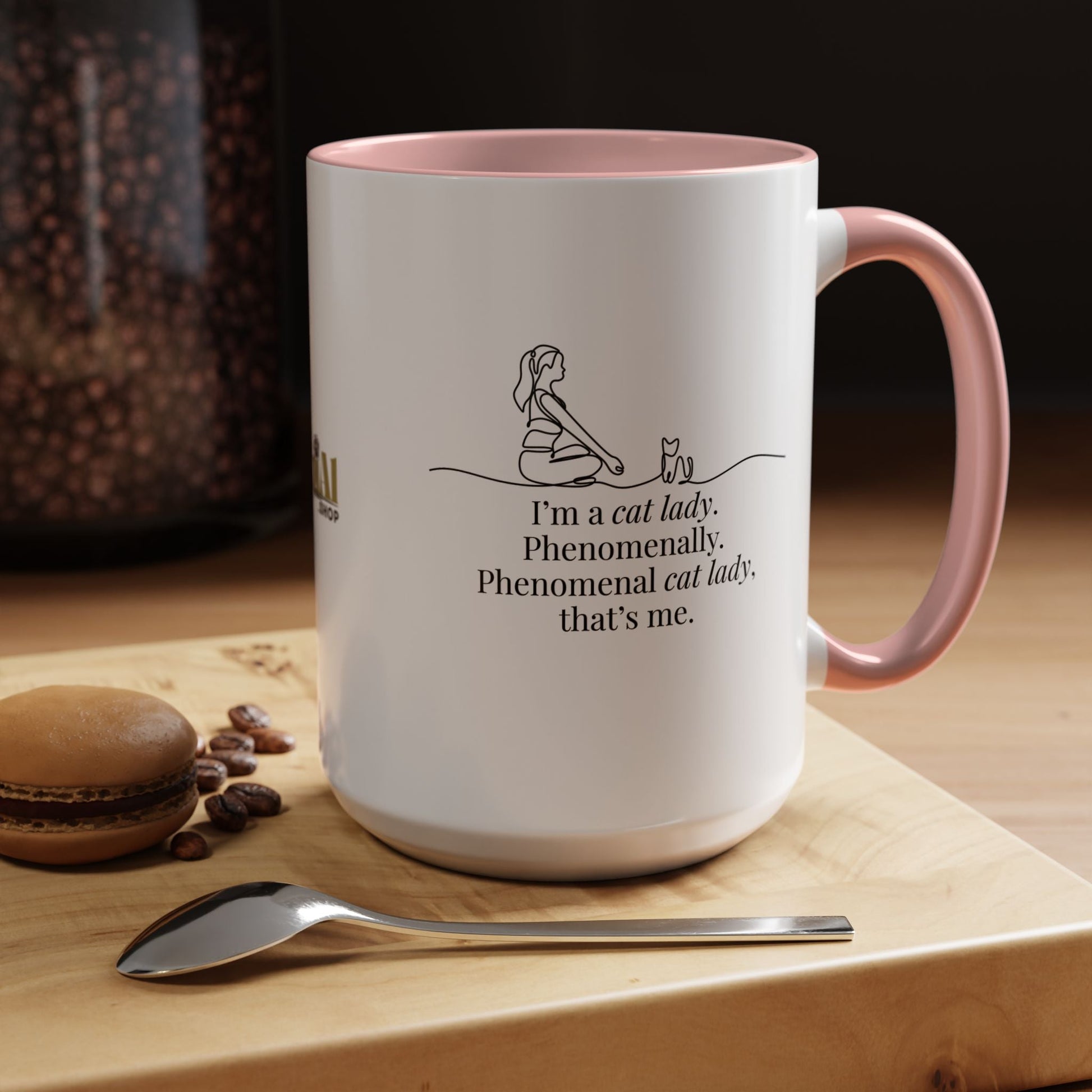 Charming Cat Lover's Accent Mug - Ideal Gift for Feline Fans - Korvel