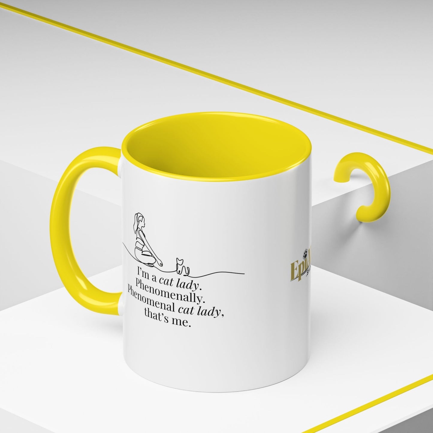 Charming Cat Lover's Accent Mug - Ideal Gift for Feline Fans - Korvel