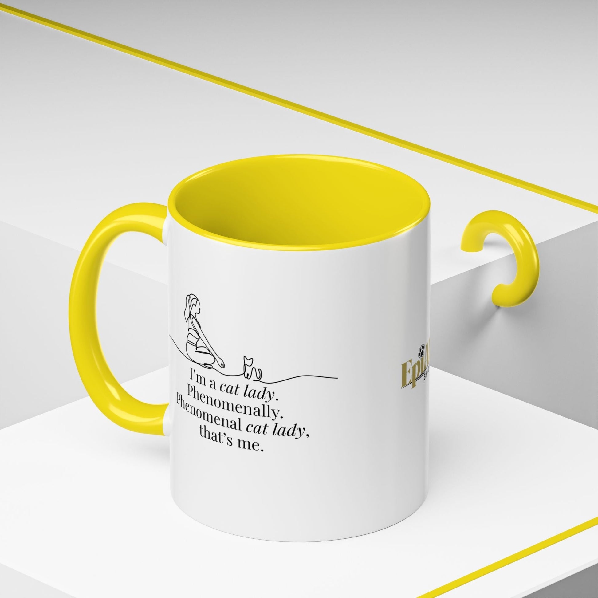Charming Cat Lover's Accent Mug - Ideal Gift for Feline Fans - Korvel