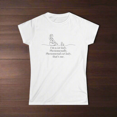 Charming Cat Enthusiast Tee - Women's Softstyle T-Shirt - Korvel