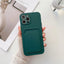 Premium Soft Silicone Wallet Phone Case for iPhone