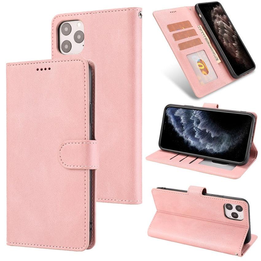 Luxury Leather Wallet Case for Xiaomi Redmi Note Series - Stylish Flip Cover with Card Slots - Korvel