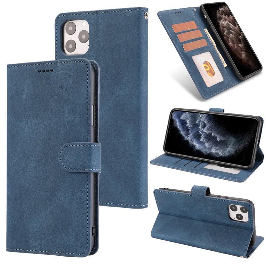 Luxury Leather Wallet Case for Xiaomi Redmi Note Series - Stylish Flip Cover with Card Slots - Korvel
