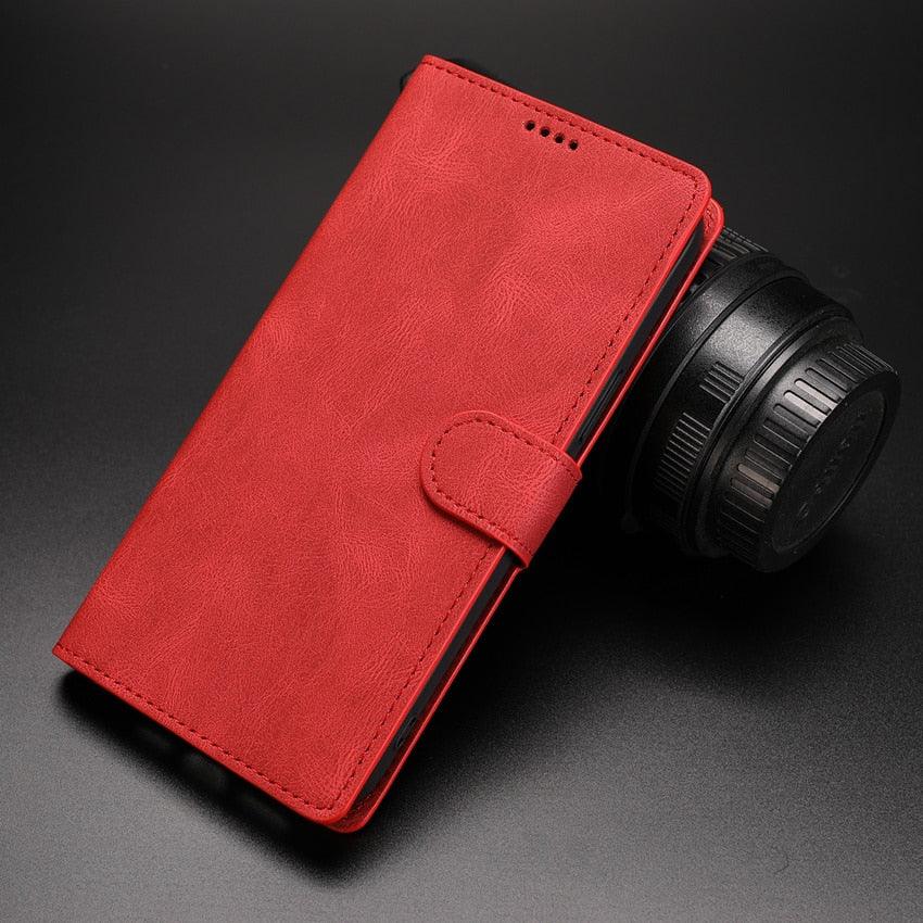Luxury Leather Wallet Case for Xiaomi Redmi Note Series - Stylish Flip Cover with Card Slots - Korvel