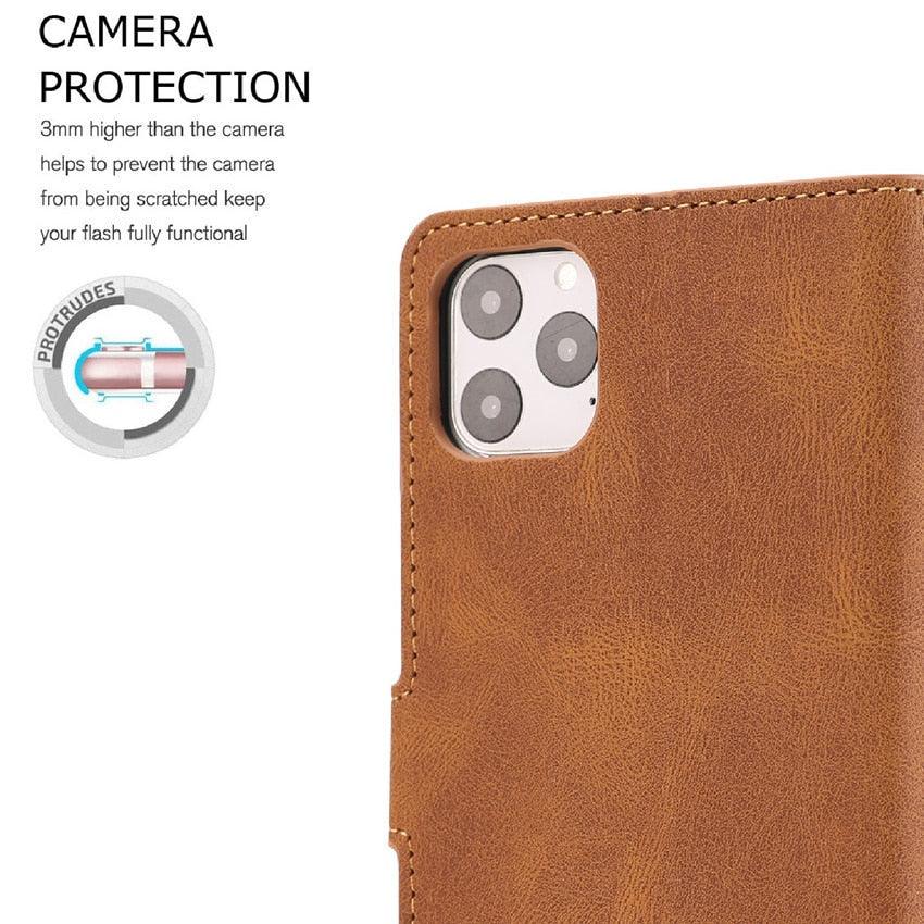 Luxury Leather Wallet Case for Xiaomi Redmi Note Series - Stylish Flip Cover with Card Slots - Korvel