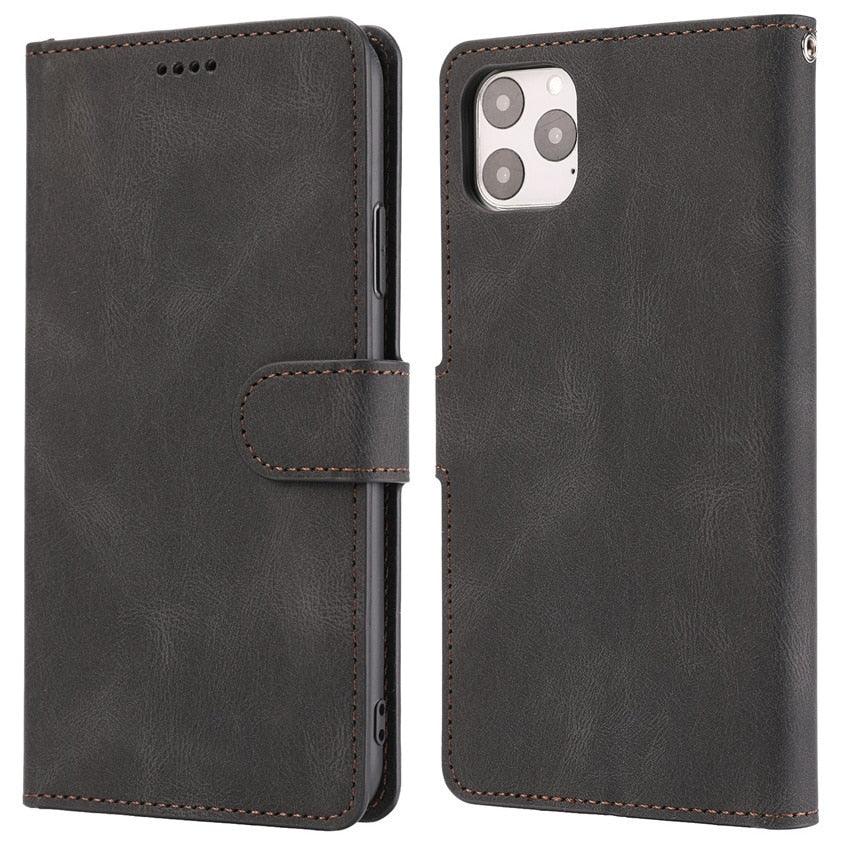 Luxury Leather Wallet Case for Xiaomi Redmi Note Series - Stylish Flip Cover with Card Slots - Korvel