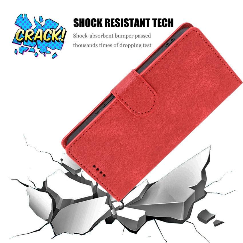 Luxury Leather Wallet Case for Xiaomi Redmi Note Series - Stylish Flip Cover with Card Slots - Korvel