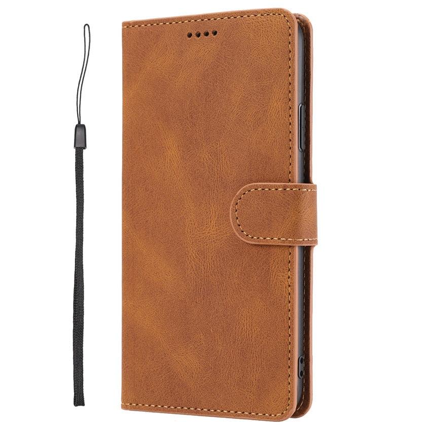 Luxury Leather Wallet Case for Xiaomi Redmi Note Series - Stylish Flip Cover with Card Slots - Korvel