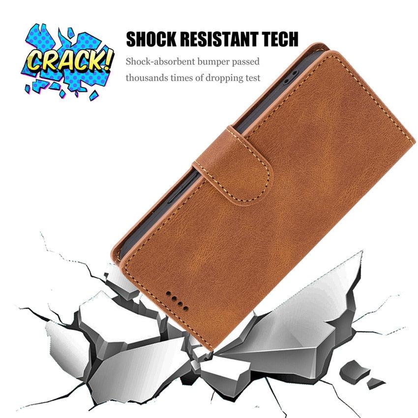 Luxury Leather Wallet Case for Xiaomi Redmi Note Series - Stylish Flip Cover with Card Slots - Korvel