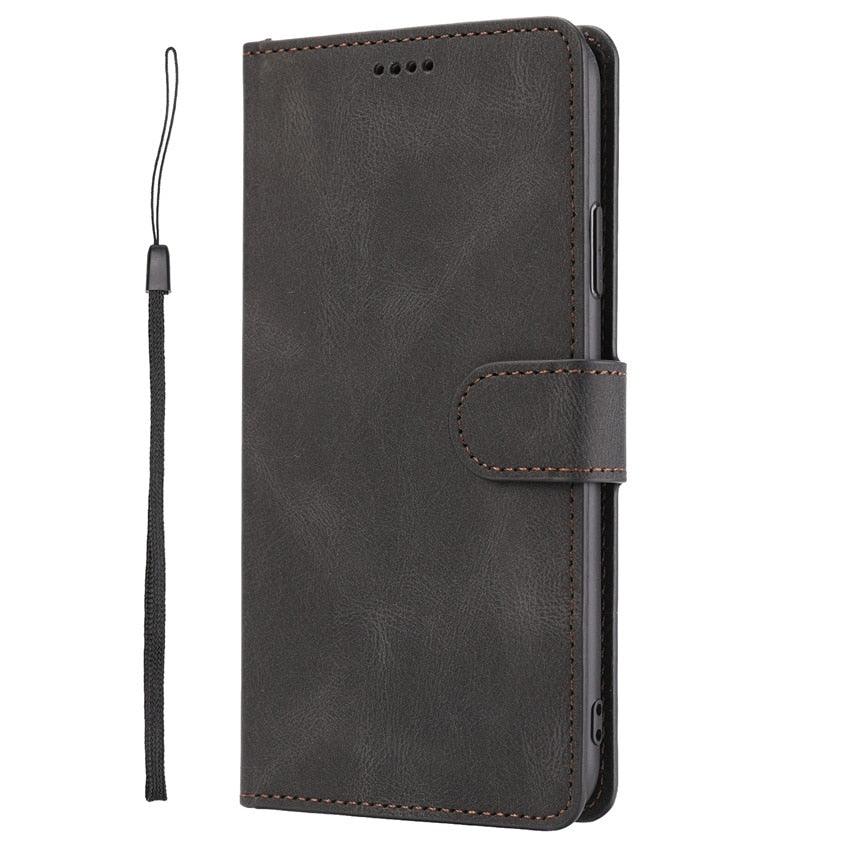 Luxury Leather Wallet Case for Xiaomi Redmi Note Series - Stylish Flip Cover with Card Slots - Korvel