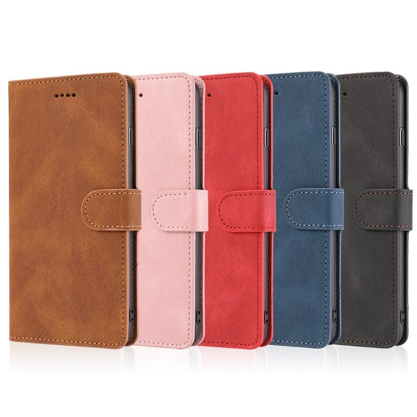Luxury Leather Wallet Case for Xiaomi Redmi Note Series - Stylish Flip Cover with Card Slots - Korvel