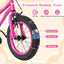 Bicicleta Ajustable para Niños de 14 Pulgadas con Ruedas de Entrenamiento Removibles