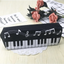 Piano Music Notes Keyboard Pencil Case - Large Capacity & Stylish