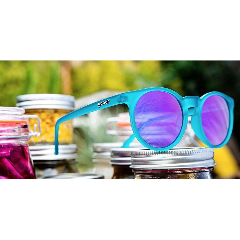 Handcrafted Circle G Polarized Sunglasses in Teal - Korvel