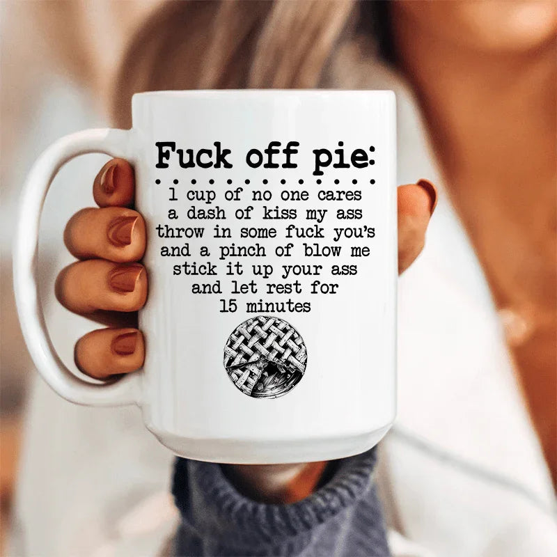 Pie Recipe Ceramic Mug 15 oz - Korvel