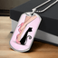 Collier en étiquette de chien Pink Cat Lady