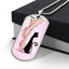 Collier en étiquette de chien Pink Cat Lady