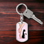 Pink Cat Lady Legs Keychain
