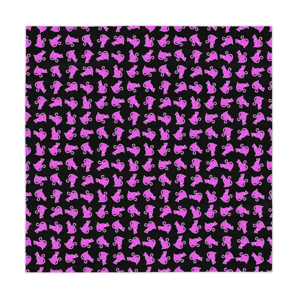 Pink Cat Tablecloth - Playful Dining Experience