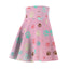 Falda Skater con Huellas de Patas de Mascota Rosa - Divertida para Amantes de los Animales