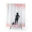 Charming Pink & White Cat-Themed Shower Curtain - Korvel