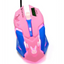 Pink Wired Gaming Mouse with 6 Buttons and 3200 DPI